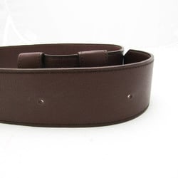 Hermes H-belt Men's Leather Standard Belt Dark Brown