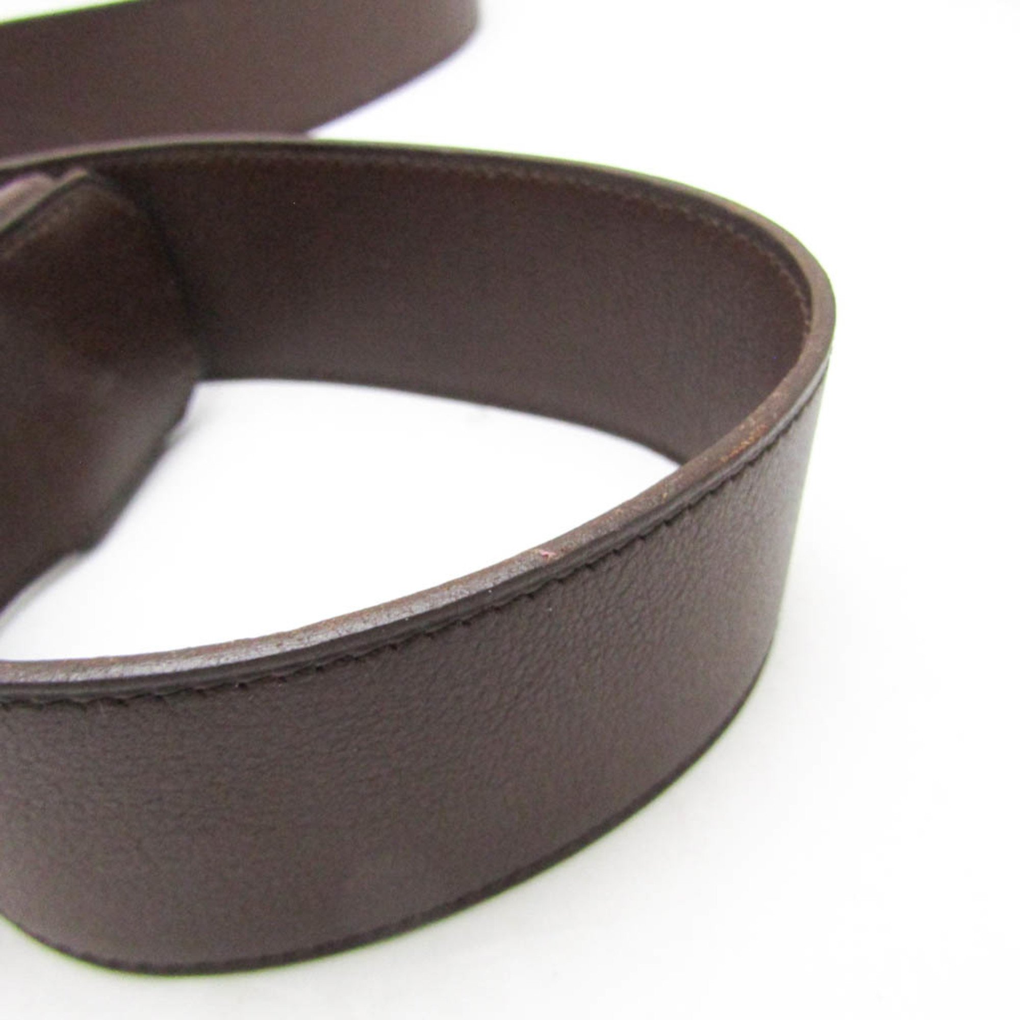 Hermes H-belt Men's Leather Standard Belt Dark Brown