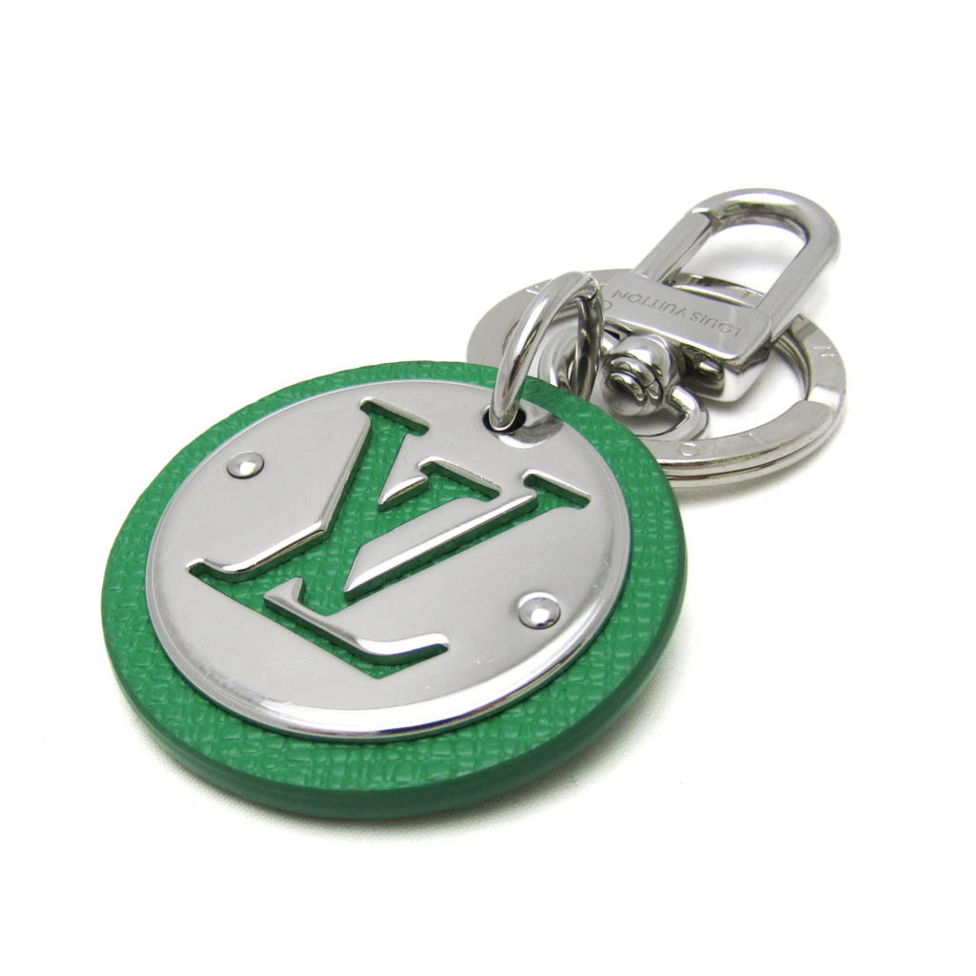 Louis Vuitton Key Holder LV Circle M01746 Keyring (Green,Silver)