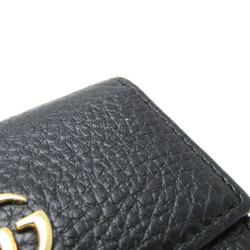 Gucci GG Marmont 456118 Women,Men Leather Key Case Black