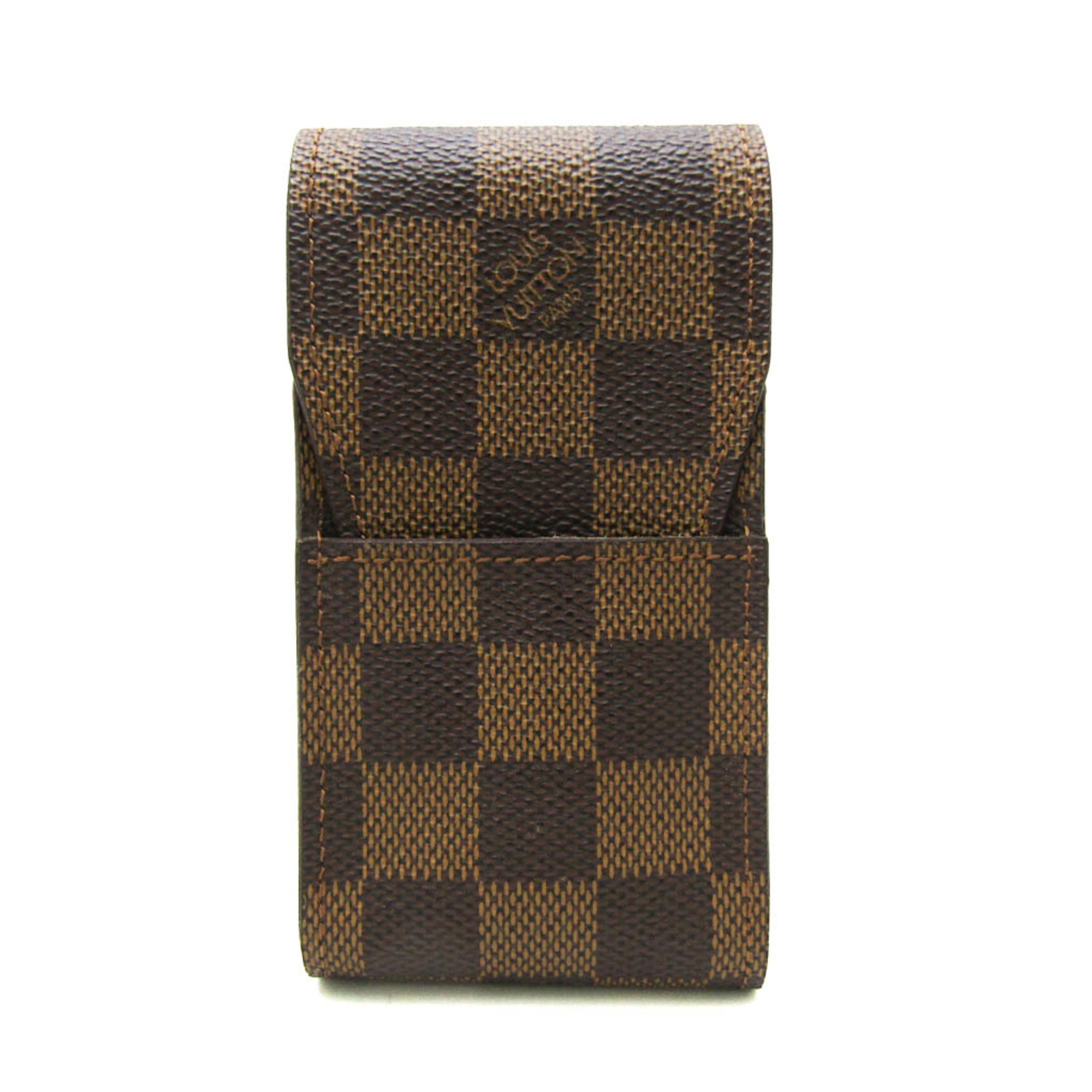 Louis Vuitton Damier Cigarette Case Damier Canvas Ebene Cigarette Case N63024