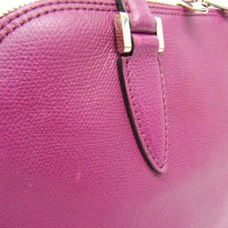 Valextra Women's Leather Handbag Purple