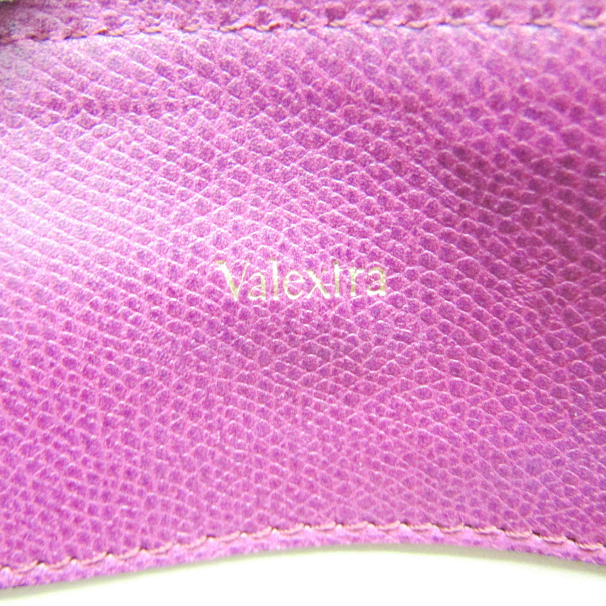 Valextra Women's Leather Handbag Purple