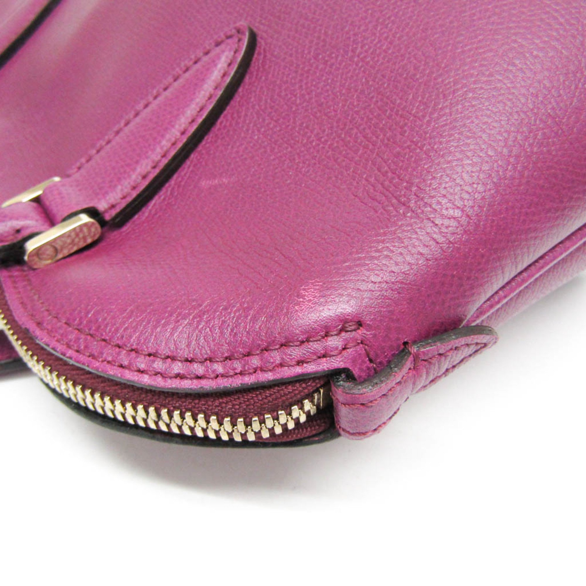 Valextra Women's Leather Handbag Purple