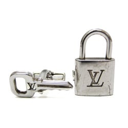 Louis Vuitton Damier Canvas,Silver 925 Fixed Backing Cufflinks Ebene,Silver Padlock and Key cufflinks M64600