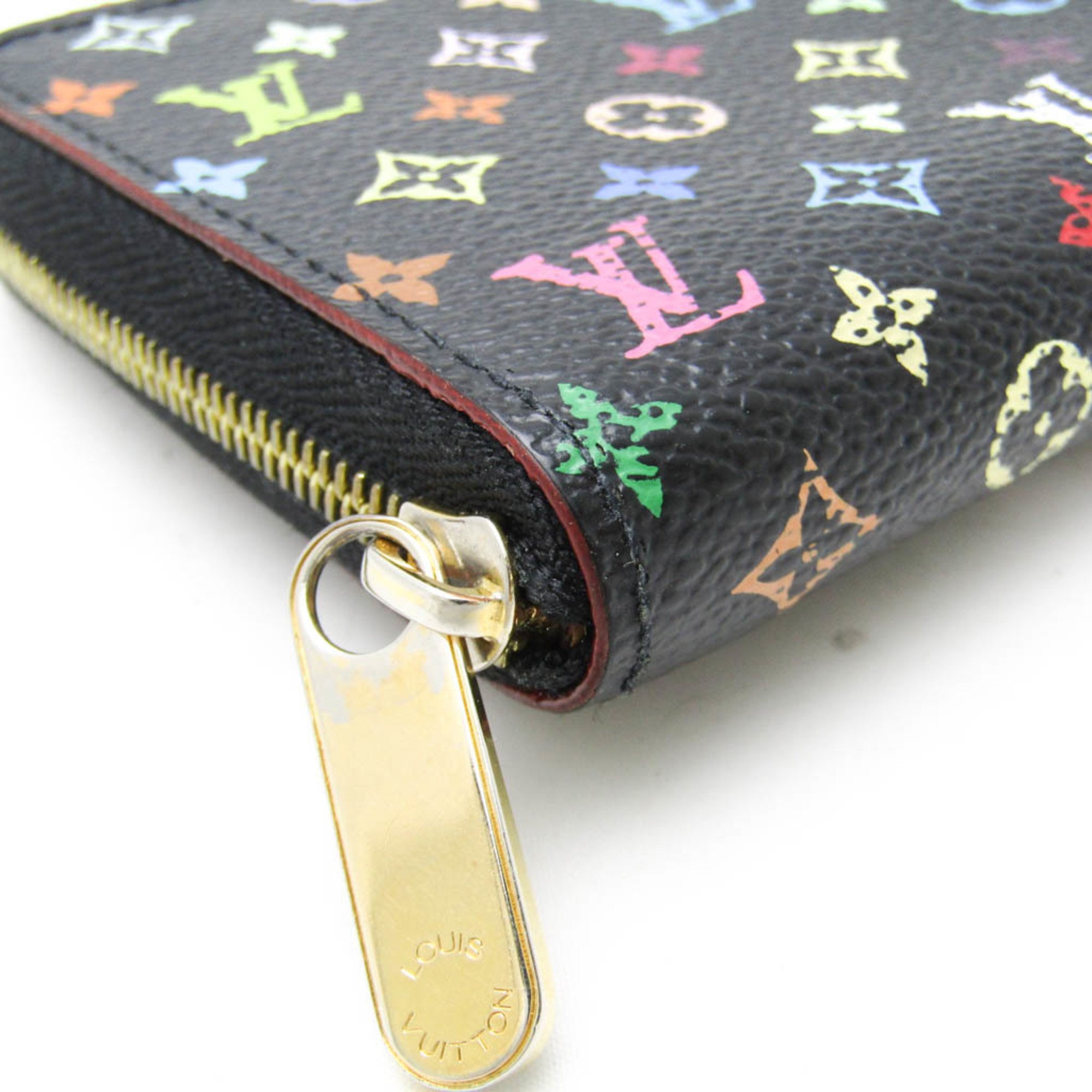 Louis Vuitton Monogram Multicolore Zippy Coin Purse M93740 Women's Monogram Multicolore Coin Purse/coin Case Grenade,Noir