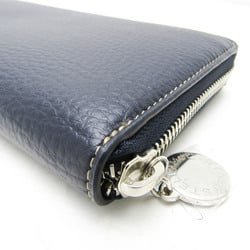 Stella McCartney Round Zipper Long Wallet WI23 700251 WP0057 Women's Polyester Long Wallet (bi-fold) Navy