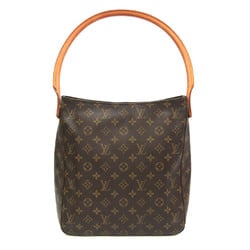 Louis Vuitton Monogram Looping GM M51145 Women's Shoulder Bag Brown