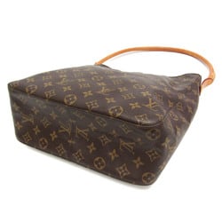 Louis Vuitton Monogram Looping GM M51145 Women's Shoulder Bag Brown