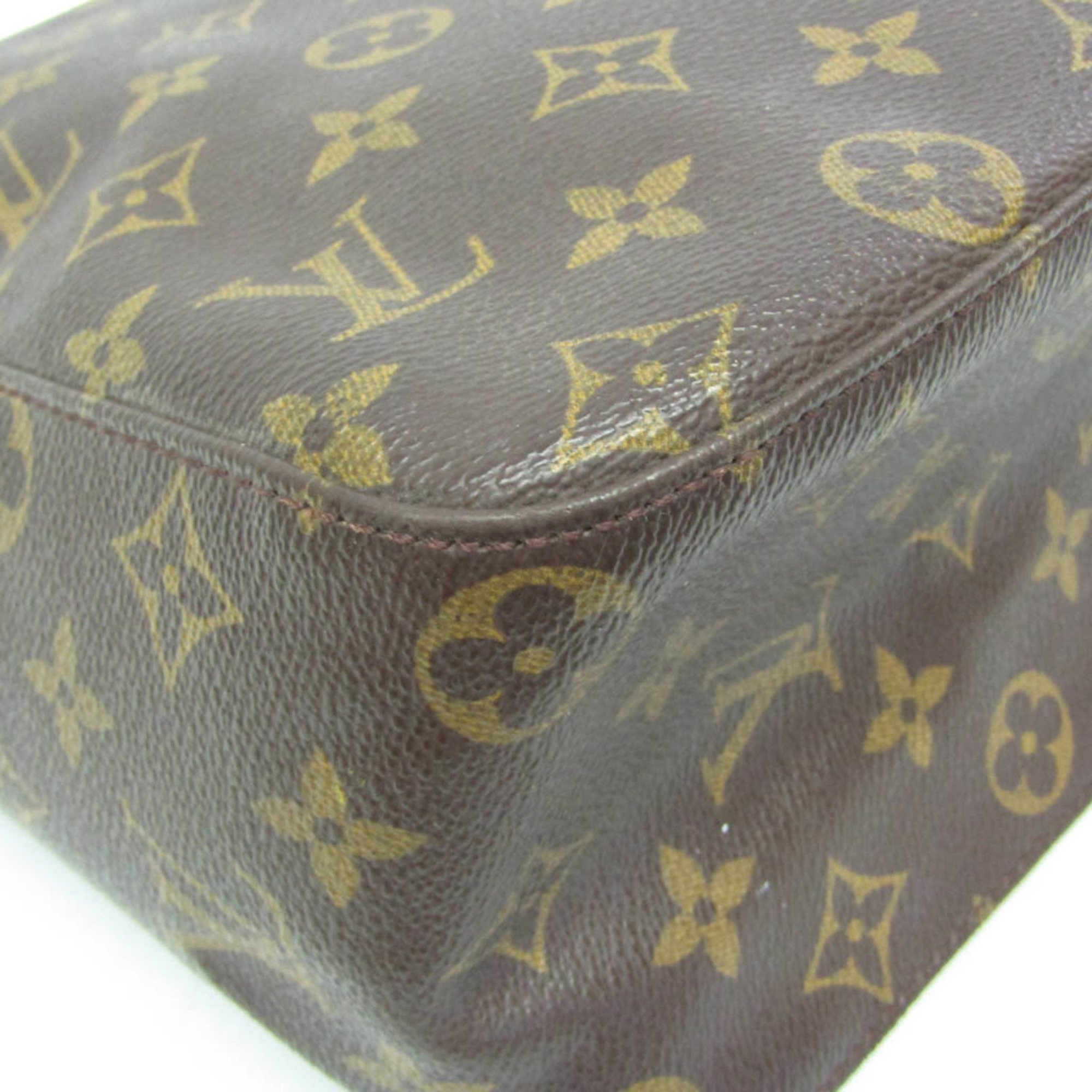 Louis Vuitton Monogram Looping GM M51145 Women's Shoulder Bag Brown