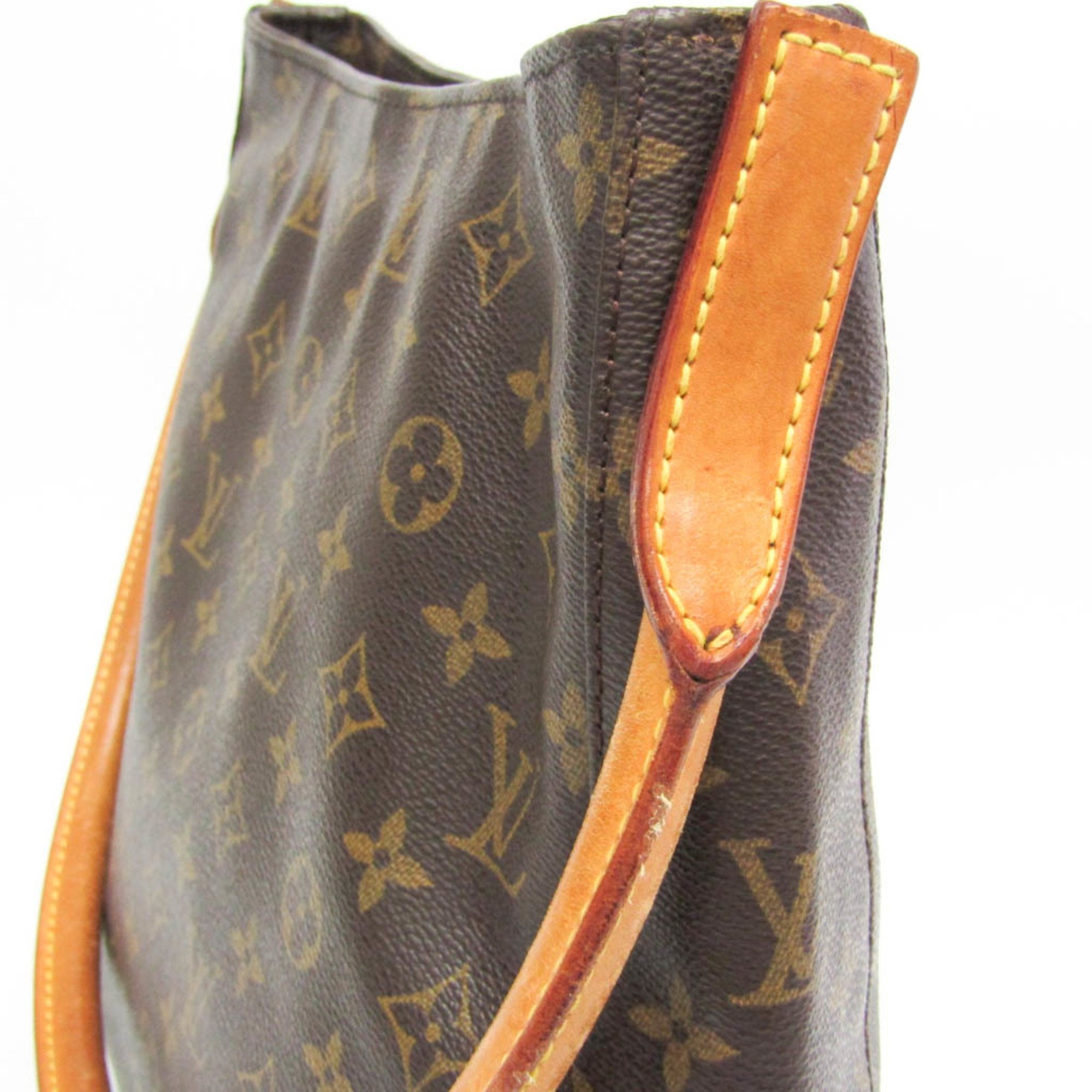 Louis Vuitton Monogram Looping GM M51145 Women's Shoulder Bag Brown