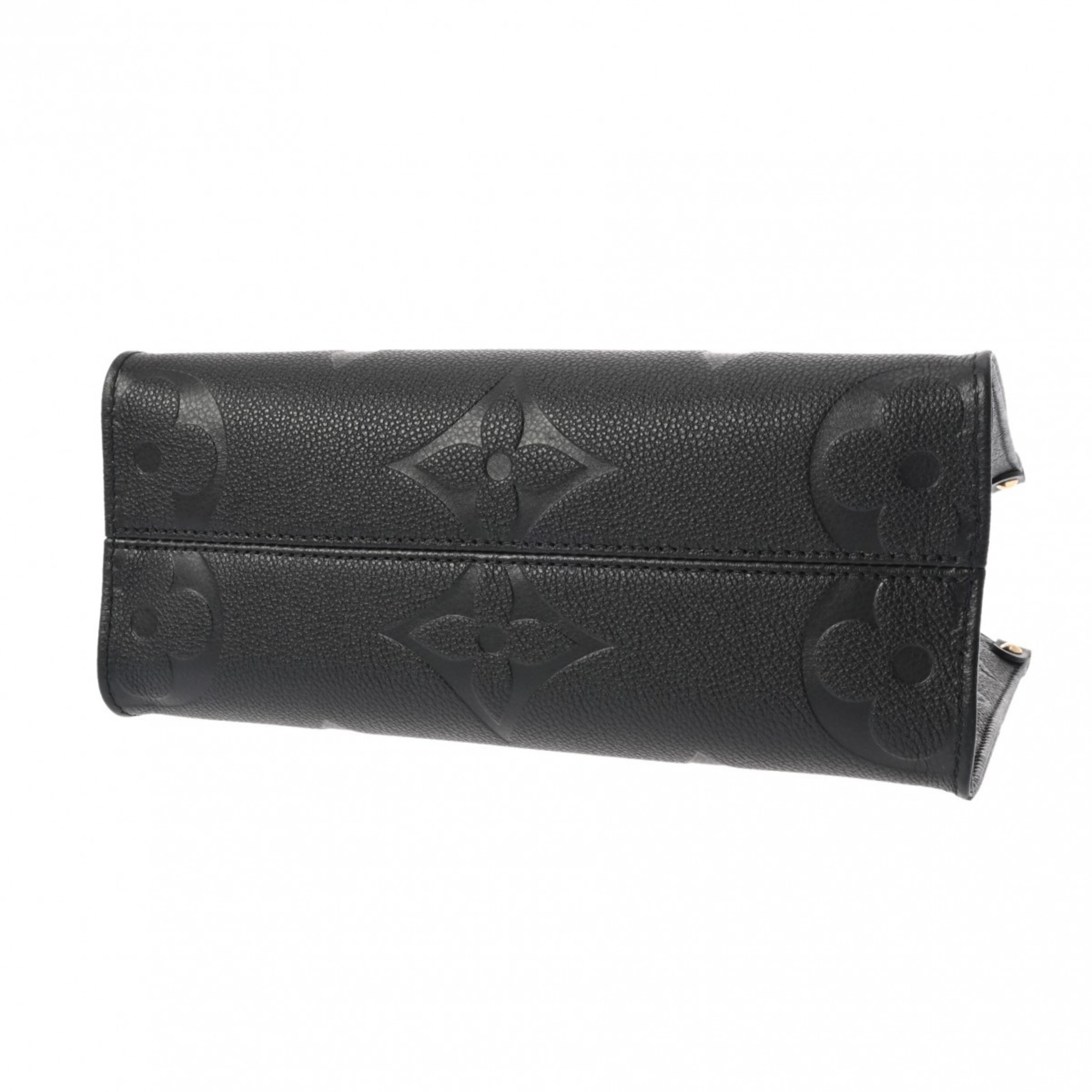 LOUIS VUITTON Louis Vuitton Monogram Empreinte On the Go PM Noir M45653 Women's Leather Handbag