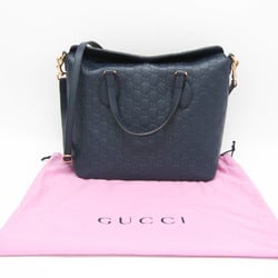 Gucci Guccissima 428226 Women's Leather Handbag,Shoulder Bag Blue