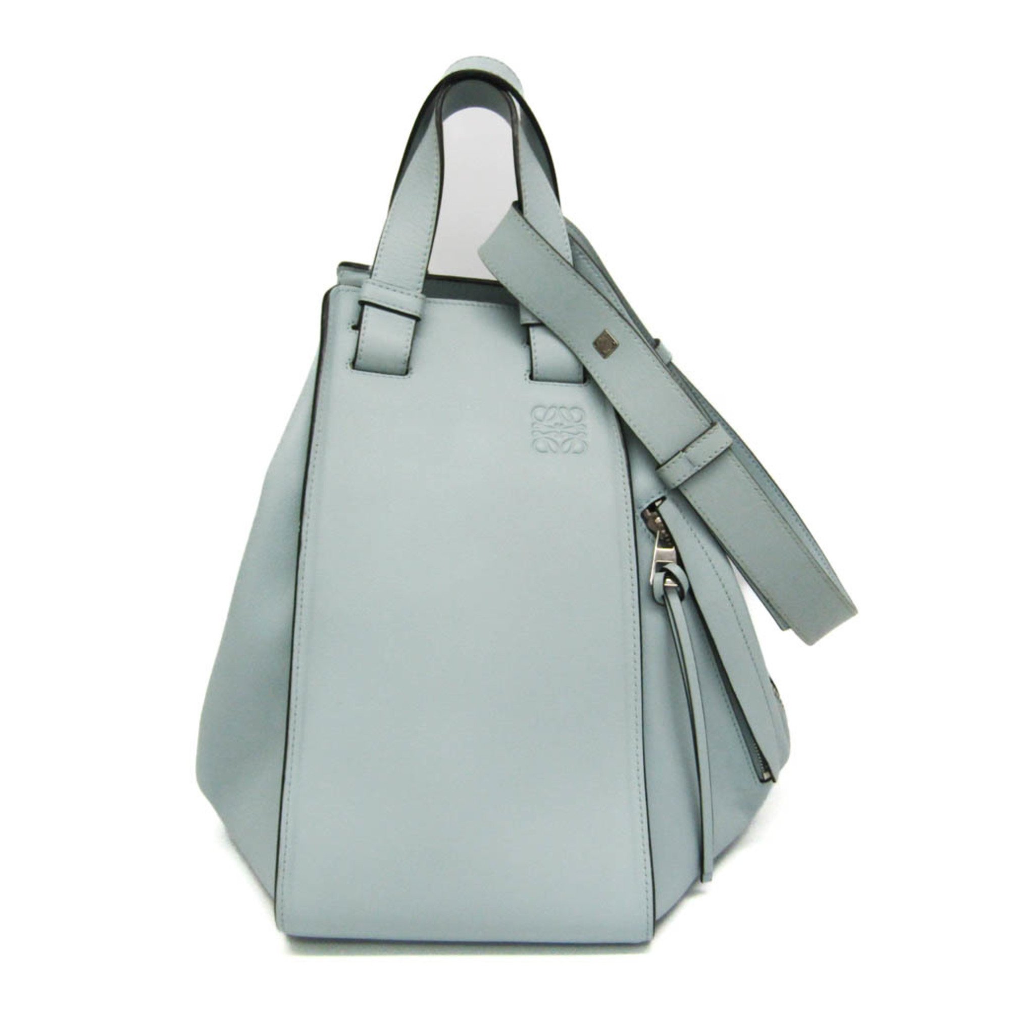 Loewe Hammock Medium Women's Leather Handbag,Shoulder Bag Light Blue