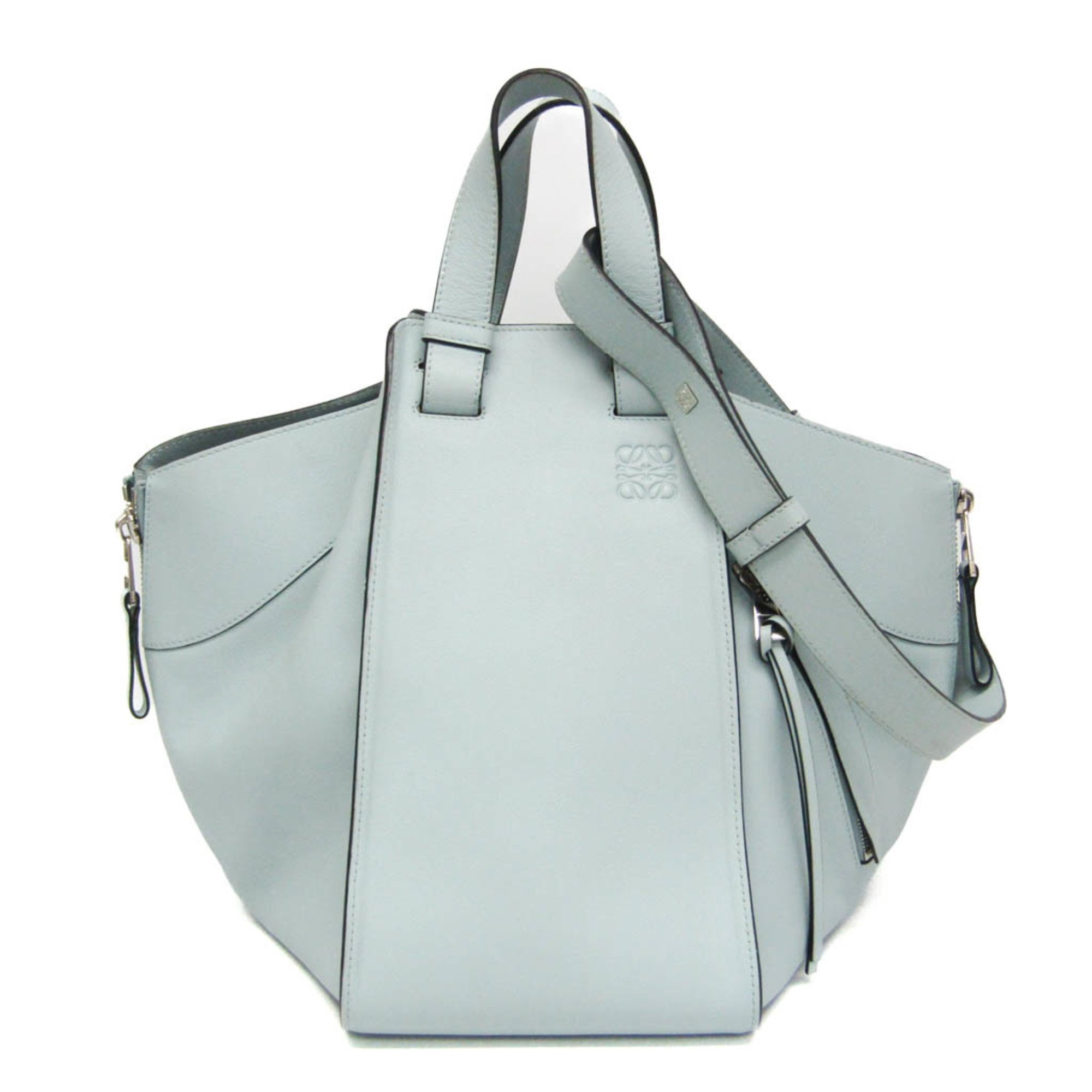 Loewe Hammock Medium Women's Leather Handbag,Shoulder Bag Light Blue