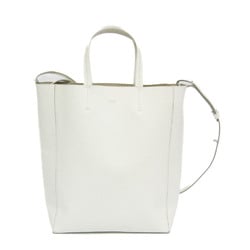 Celine Vertical Cabas Small Women's Leather Shoulder Bag,Tote Bag White