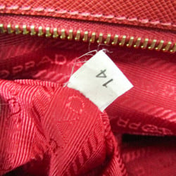 Prada Galleria BN2274 Women's Leather Handbag,Shoulder Bag Red Color