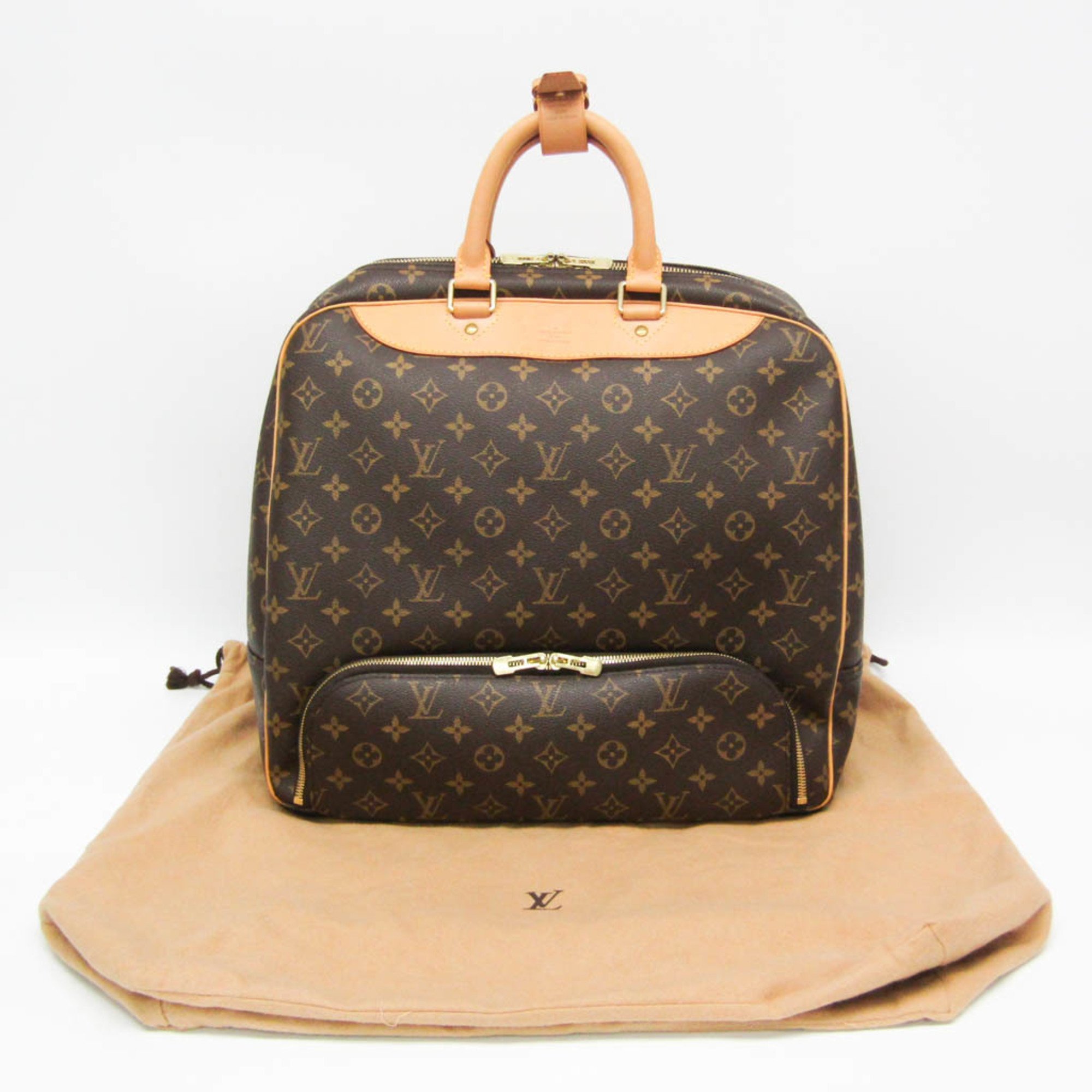 Louis Vuitton Monogram Eva Zion M41443 Men,Women Boston Bag Brown