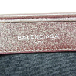 Balenciaga Navy Cabas S 339933 Men,Women Leather Handbag,Tote Bag Wine