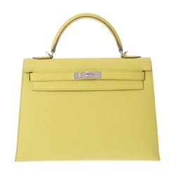 HERMES Kelly 32, outer stitching, souffle, Q stamp (around 2013), women's Epsom leather handbag