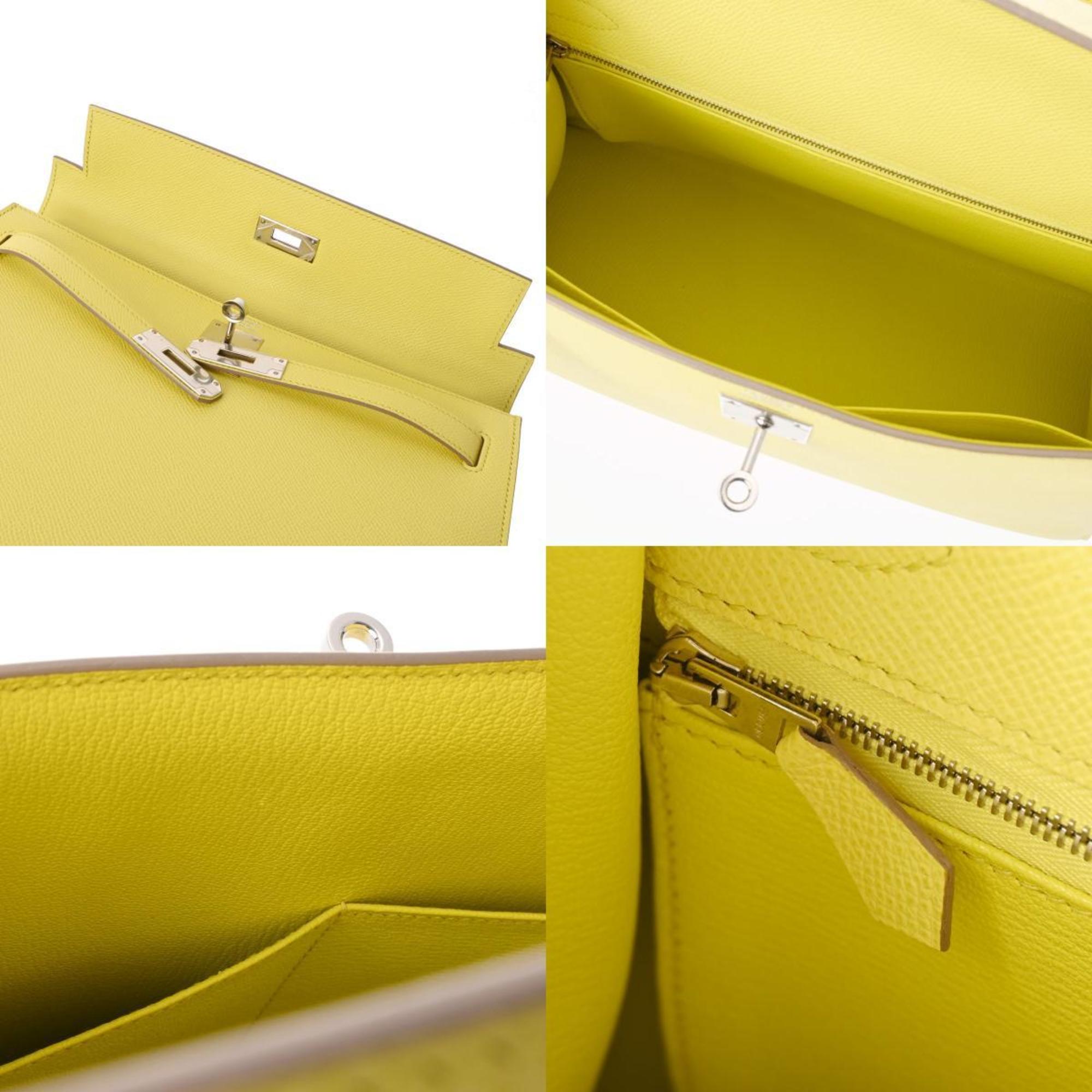 HERMES Kelly 32, outer stitching, souffle, Q stamp (around 2013), women's Epsom leather handbag