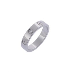 CARTIER Love Ring #51 Size 11 Women's K18 White Gold