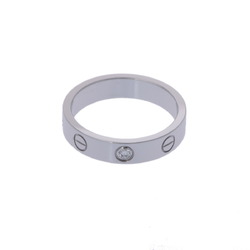 CARTIER Love Ring #51 Size 11 Women's K18 White Gold