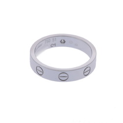 CARTIER Love Ring #51 Size 11 Women's K18 White Gold