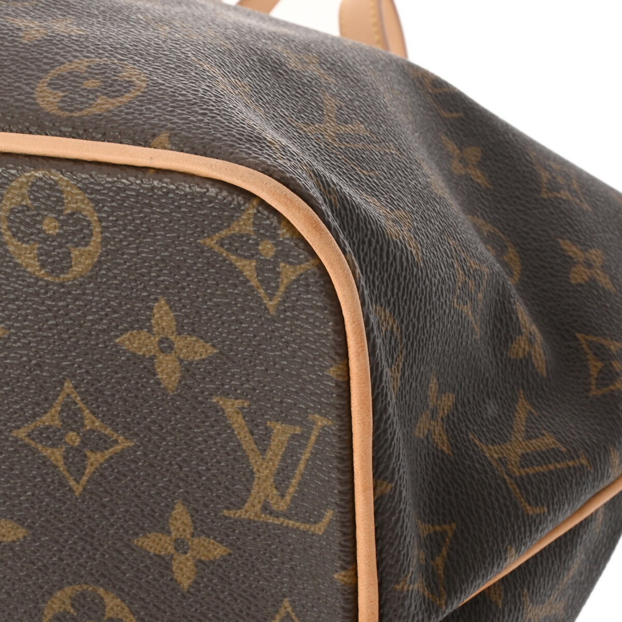 LOUIS VUITTON Monogram Palermo GM Brown M40146 Women's Canvas Shoulder Bag