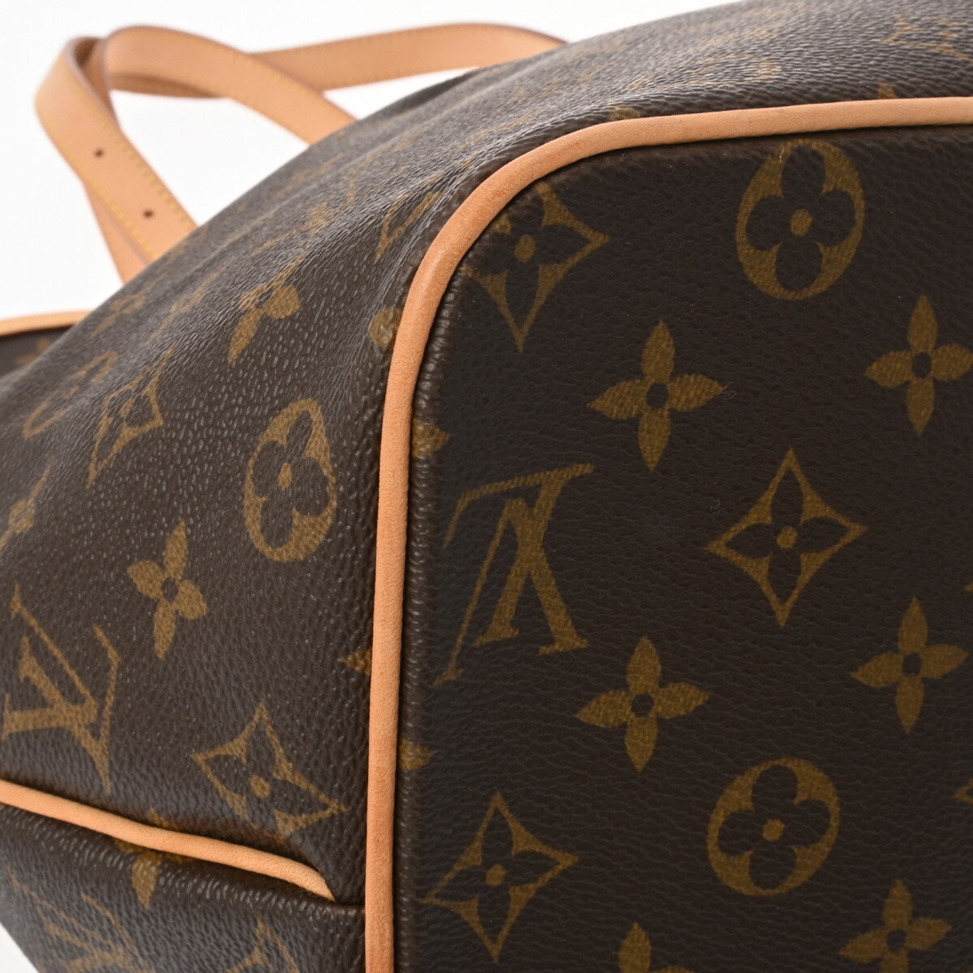 LOUIS VUITTON Monogram Palermo GM Brown M40146 Women's Canvas Shoulder Bag