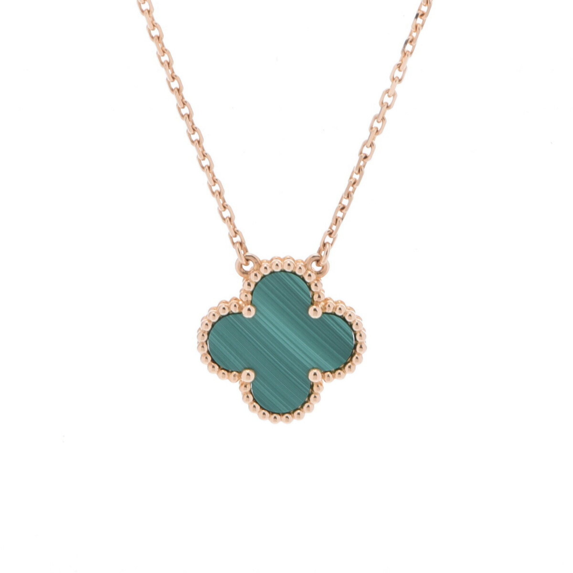 VAN CLEEF & ARPELS Alhambra Malachite Gold/Green VCARO9VA00 Women's 18K Yellow Gold Necklace