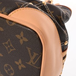 LOUIS VUITTON Louis Vuitton Monogram Rivet Brown M40140 Women's Canvas Handbag