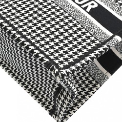 CHRISTIAN DIOR Christian Dior Book Tote Medium Houndstooth Black/White M1296ZRPI Women's Canvas Handbag