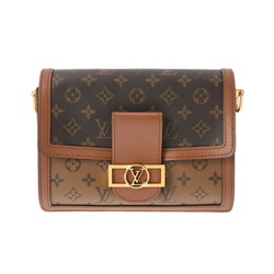 LOUIS VUITTON Louis Vuitton Monogram Reverse Dauphine MM Brown M45958 Women's Canvas Shoulder Bag