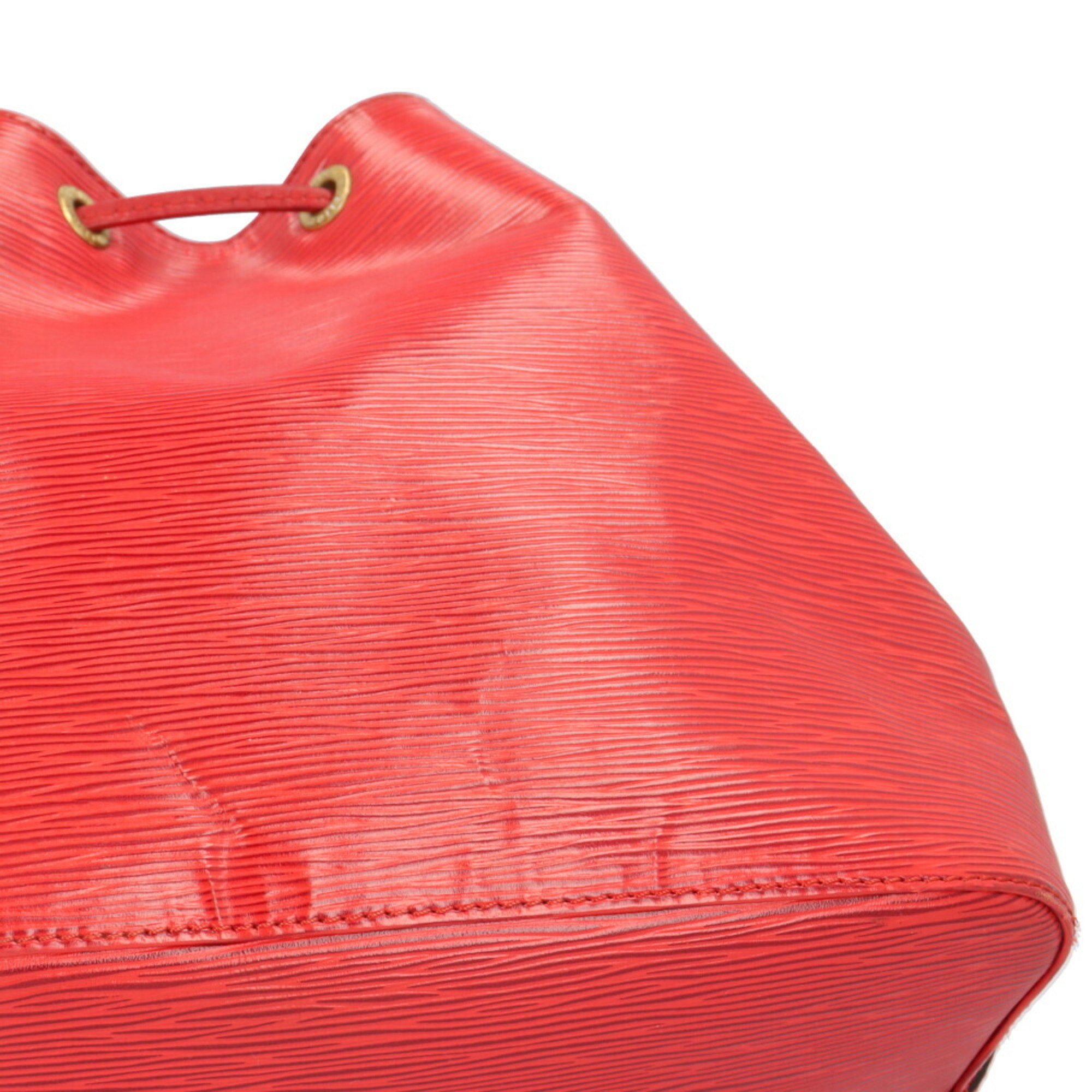 Louis Vuitton Petit Noe Epi Shoulder Bag Leather M44107 Red Women's LOUIS VUITTON