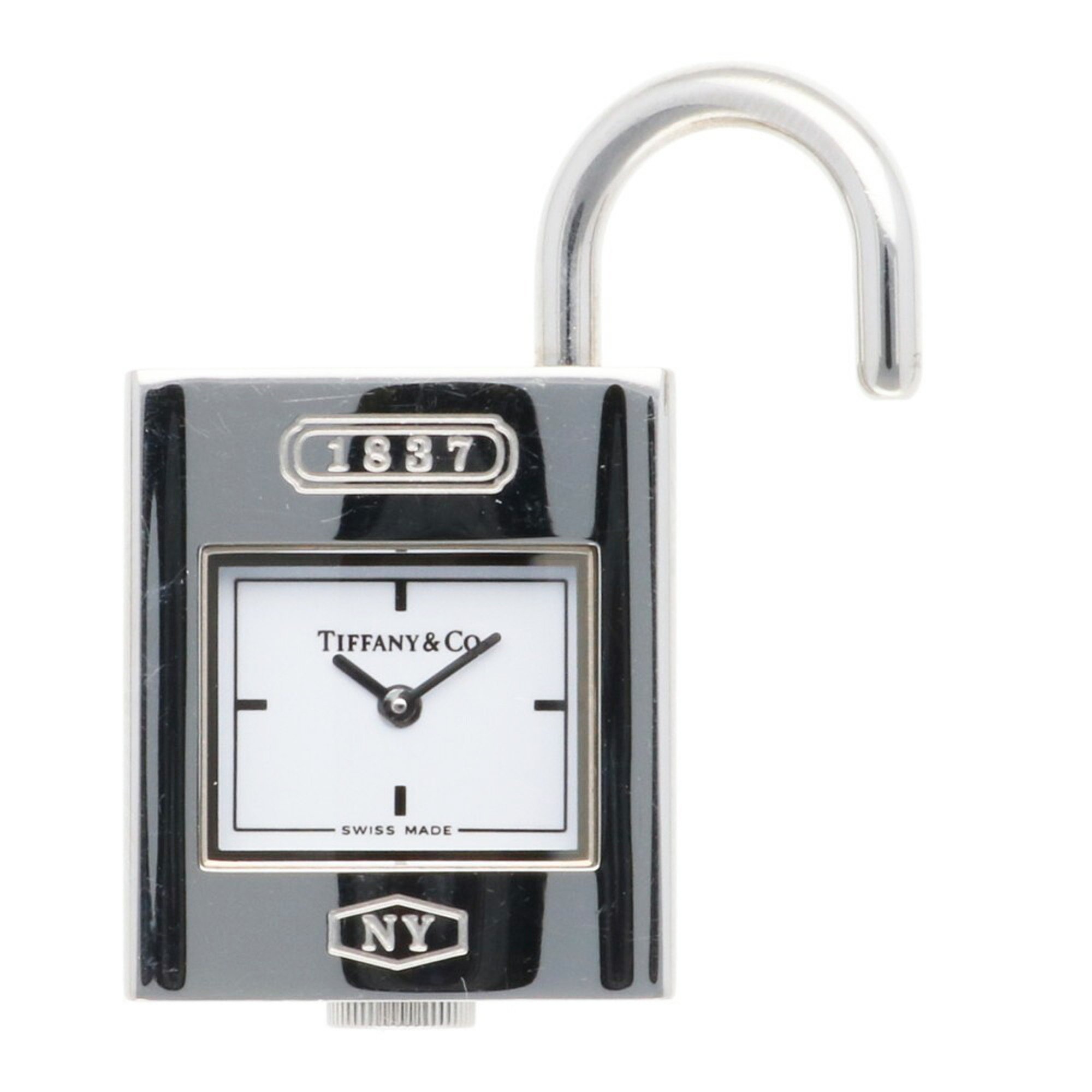 Tiffany Padlock Watch Charm Pocket Stainless Steel Quartz Ladies TIFFANY&Co.