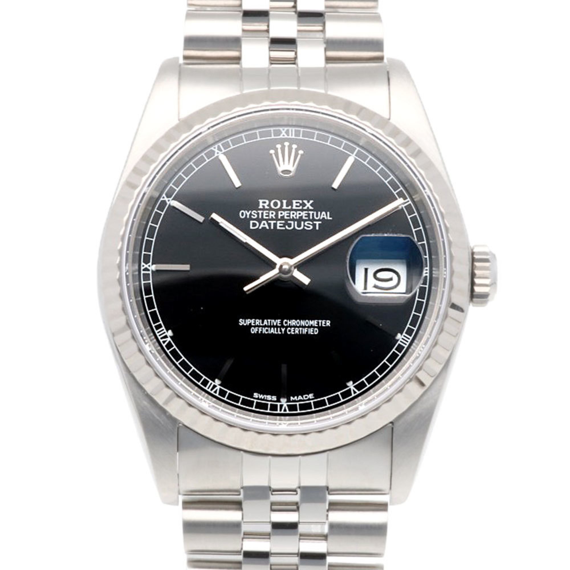 Rolex Datejust Oyster Perpetual Watch Stainless Steel 16234 Automatic Men's ROLEX L Serial 1989-1990 Manufacturer's Finished RWA01000000005294