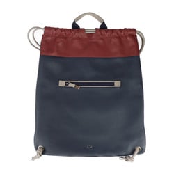 DIOR HOMME Dior Homme Knapsack Backpack/Daypack - Leather Navy Red Brown Grey Backpack Style