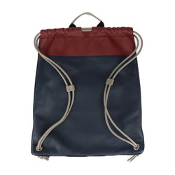 DIOR HOMME Dior Homme Knapsack Backpack/Daypack - Leather Navy Red Brown Grey Backpack Style