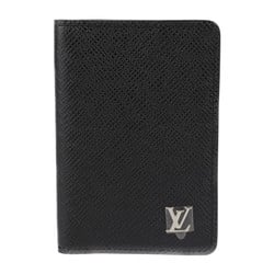 LOUIS VUITTON Louis Vuitton Organizer de Poche Business Card Holder/Card Case M30283 Taiga Black Holder Pass