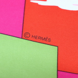 HERMES Carré 90 PERSPECTIVE II A.M.CASSANDRE Aldoph Mouron Cassandre Scarf 01570S 22 100% Silk Rouge Multicolor