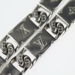 LOUIS VUITTON Louis Vuitton Necklace Monogram Tie Up M00919 Metal Silver