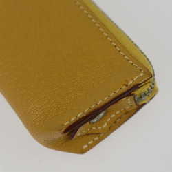 HERMES Hermes Piccolo Pen Case - Chevre Yellow Pencil □L Engraved