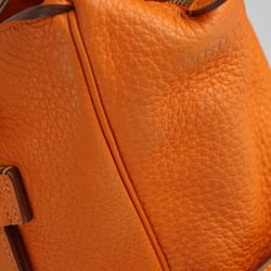 HERMES Hermes Pur Sangle 35 Handbag 060450CC-93 Taurillon Clemence Orange Tote Bag Boston □M Engraved