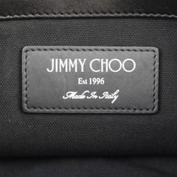 JIMMY CHOO MARLON Backpack/Daypack - Nylon canvas x leather black backpack-style tote bag