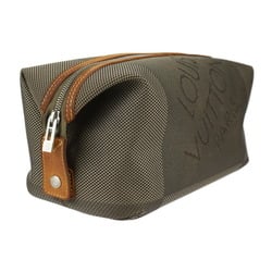 LOUIS VUITTON Louis Vuitton Truss Albatross Second Bag M93089 Damier Geant Canvas Leather Tail Khaki Brown Clutch Pouch