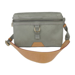 LOUIS VUITTON Louis Vuitton Monogram Titanium PM Shoulder Bag M43889 Nylon Canvas x Leather GRIS Grey Pochette