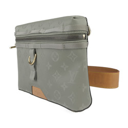 LOUIS VUITTON Louis Vuitton Monogram Titanium PM Shoulder Bag M43889 Nylon Canvas x Leather GRIS Grey Pochette