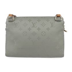 LOUIS VUITTON Louis Vuitton Monogram Titanium PM Shoulder Bag M43889 Nylon Canvas x Leather GRIS Grey Pochette