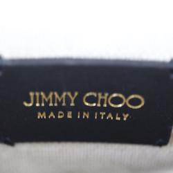 JIMMY CHOO KIMI Shoulder Bag - Canvas Leather Black Gold Pochette Pouch Sacoche